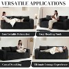 Racxily Cloud Loveseat Sofa Couch, 3 Seater Boneless Couch, Corduroy Sofa, Memory Foam, Modern Small Couches for Small Spaces, Apartement, Black - 3 of 4