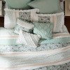 PAGED Comforter Set 9 Piece Cotton Percale Bedding Set with Comforter, Decorative Pillows, Lace Taping Embellishment - 3 of 4