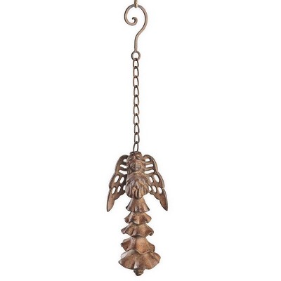 Wind & Weather Weather-Resistant Hand-Cast Iron Angel Wind Chime