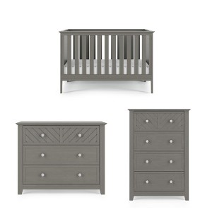 Child Craft Atwood Euro 3-Piece Nursery Set with 3-in-1 Convertible Crib, Dresser, and Chest - 1 of 4