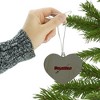 Nicholls State University Secondary Heart Love Wood Christmas Tree Holiday Ornament - 3 of 3