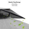 PURPLE LEAF Outdoor Cantilever Umbrella with Base Large Patio Umbrella Windproof Heavy Duty Hanging Offset Umbrella for Garden Outdoor Pool - 3 of 4