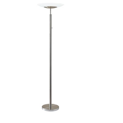 Stellar Torchiere (Includes LED Light Bulb) Silver - Adesso