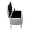 Lycvki Modern Storage Ottoman Bench with Gold Legs for End of Bed - 3 of 4