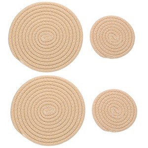 Unique Bargains House Indoor Gardening Plant Mat 4 Pcs - 1 of 4