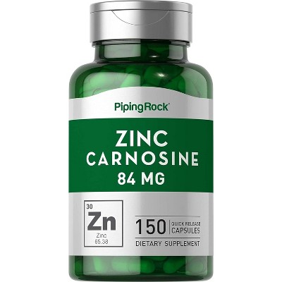 Piping Rock Zinc Supplement | Zinc Carnosine 84 Mg | 150 Capsules : Target