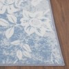 Floral Rug Vintage Distressed Rug Colorful Indoor Floor Mat Washable Accent Rug - 4 of 4