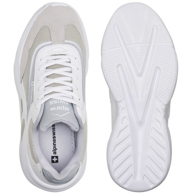 Alpine Swiss Stuart Mens Chunky Fashion Sneakers, White Gray, 11 — фото 5