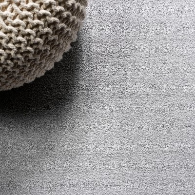 Modern Easy-Care 9'x12' Reversible Gray Synthetic Area Rug