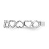 Black Bow Jewelry Open Hearts Toe Ring in 14 Karat White Gold - 4 of 4
