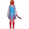 Joyfy Halloween Creepy Doll Costume for Kids Girls, Killer Doll Outfit with Top& Dress& Socks for Halloween Cosplay Dress Up Party, L - 4 of 4