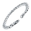 Pompeii3 Braccio Men's 34 Gram Curb Link Solid Silver Bracelet 8.5" - 2 of 4