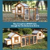 Outdoor Chicken Coop With Nesting Box, Chicken Coops Big With Removable Bottom For Easy Cleaning, Weatherproof Chicken Cage-Cuddlewood - 3 of 4