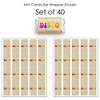 Big Dot of Happiness 70's Disco - Mini Candy Bar Wrapper Stickers - 1970s Disco Fever Party Small Favors - 40 Count - 3 of 4