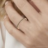 Pompeii3 1/10ct Black Diamond Stackable Ring 14K Rose Gold - 4 of 4