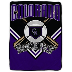 MLB Colorado Rockies On Deck Ultra Cozy Blanket - 1 of 3