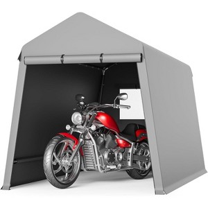 Portable Outdoor Storage Tent, Heavy-Duty Shelter Shed with Roll-Up Doors & Vents, Waterproof Storage for ATV, Motorcycles & Garden Tools - 1 of 4