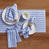 Solino Home Striped Linen Dinner Napkins | Bistro Stripe - 3 of 4