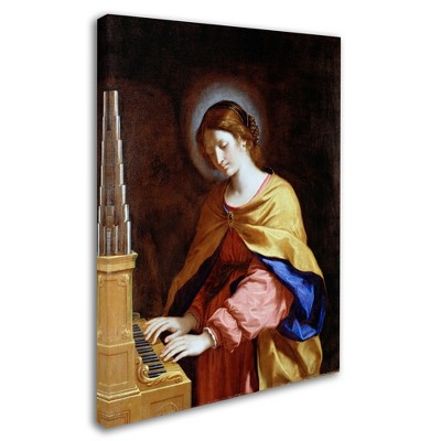 Trademark Fine Art -Guercino 'St Cecilia' Canvas Art