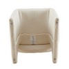 Sapphtopaz Modern Dining Chairs Teddy Accent Chair Sofa Chair with Comfy Upholstered Side Chairs for Dining Room, Kitchen, Living Room - 2 of 4