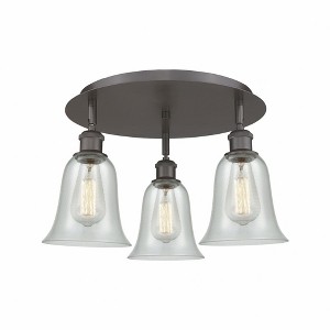 Hanover - 3 Light Flush Mount In Industrial Style-9.88 Inches Tall and 18 Inches Wide - 1 of 1