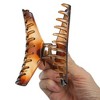 Unique Bargains Women's 4.49" Claw Clip Hair Accessories No Slip Plastic Brown - 4 of 4