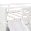 NicBex Twin Size Loft Bed Low Pine Bed Frame with Drawers, Shelves, Slide, Ladder and Full Length Guardrail, No Box Spring Required - 4 of 4