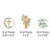 Big Dot of Happiness Baptism Elegant Cross - DIY Shaped Religious Party Cut-Outs - 24 Count - 2 of 4