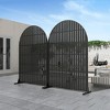 Lirago 72 in Outdoor Privacy Panel Galvanized Metal Fence - 3 of 4