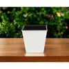 HomeRoots 5" Silver Recycled Plastic Indoor Outdoor Square Nursery Pot - 2 of 3