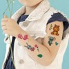 Wrapables Waterproof Glitter Temporary Tattoos, Birthday Party Favors and Supplies, Goodie Bag Fillers, 10 Sheets Cute Animals - 3 of 4