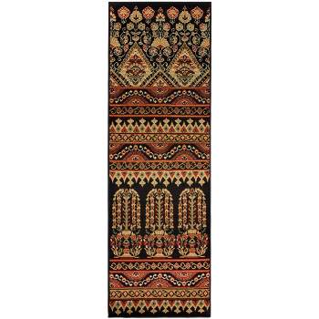 Contemporary Eclectic Bohemian Rustic Geometric Abstract Floral High-Traffic Plush Power-Loomed Indoor Area Rug by Blue Nile Mills