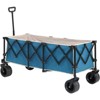 FATMOON Extra Long 300L Wagon Cart Collapsible,with 220LB Weight Capacity & All-Terrain Wheels – Utility Cart for Camping,for Families,Outdoor - 2 of 4