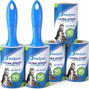 PetLovers Extra Sticky Lint Roller for Pet Hair – 450 Sheets (5 Pack) Dog & Cat Hair Remover - 1 of 4