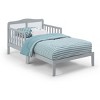 PAGED Toddler Bed Wooden Baby Bed Frame with 4 Side Guardrails and Slatted Deisgn for Bedroom - 3 of 4