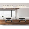 Analia 5-Light Bath Vanity Light - Modern Nautical Design with Clear Glass Shades - 3 of 4