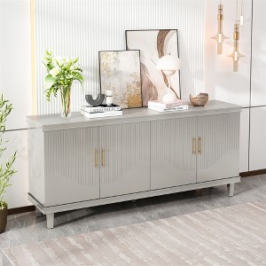 Sideboard Buffet, Modern Buffet Storage Cabinet, 70.07'' Large Size 4-Door Cabinet, 330 Lbs Capacity - 1 of 4
