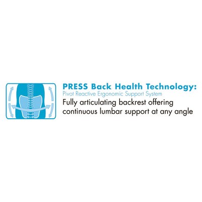 SertaPedic Black Leather Executive Swivel Chair with Adjustable Arms