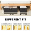 2 Pack 86qt Under Bed Storage Containers with Lids - 10" High Large Organizers for Bedroom, Closet, Clothes, Bed Sheets  - SpaceAid® - 4 of 4