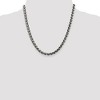Black Bow Jewelry Men's 6mm, Sterling Silver Antiqued Solid Spiga Chain Necklace - 2 of 4