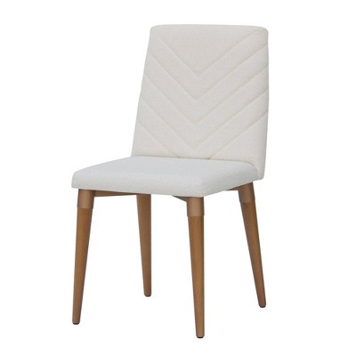 Utopia Chevron Dining Chair Beige - Manhattan Comfort