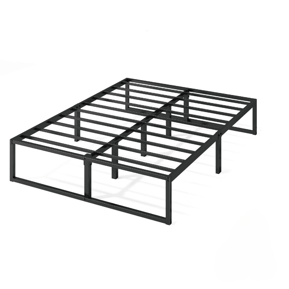 Photos - Bed Zinus Queen Lorelai 14" Metal Platform  Frame Black - : Durable Steel Construction, No Box Spring Needed, Easy Care 