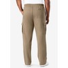 KingSize Men's Big & Tall Lightweight Jersey Cargo Sweatpants - 3 of 4