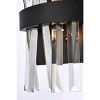 Elegant Lighting Serephina 8 inch crystal bath sconce in black - 4 of 4