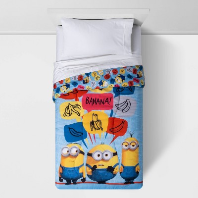 Full Minions The Rise of Gru Reversible Comforter Mass Appeal