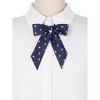 Elerevyo Women's Polka Dots Adjustable Neckwear Pre-tied Ribbon Bow Ties - 4 of 4