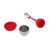Unique Bargains Tea Infuser Tea Infuser Hand Wash Only Round Style Silicone Stainless Steel Red 2.17"x6.1" 1Set - 4 of 4