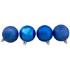 Northlight 60ct Lavish Blue Shatterproof 4-Finish Christmas Ball Ornaments 2.5" (60mm) - 3 of 3