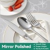 Itopfox 49-Piece Stainless Steel Silverware Set with Cutlery Organizer, Service for 8 with Steak Knives and Kitchen Utensils - 2 of 4