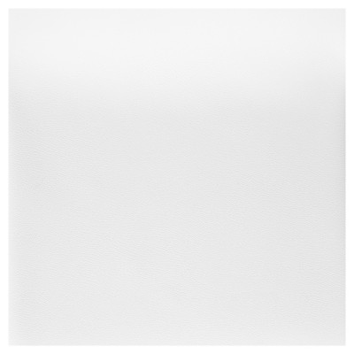 Contemporary White Leatherette Adjustable Swivel Barstool, 16"